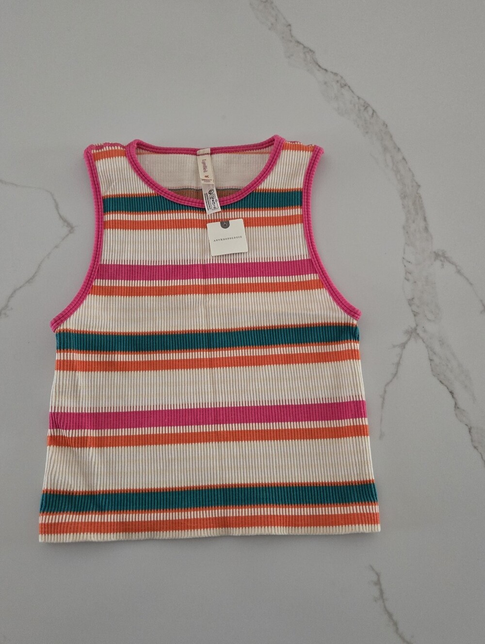 NWT The Reegan Seamless Ribbed Cropped Tank - Picture 2 of 4